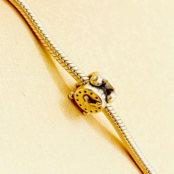 EUC Pandora 790449 Sterling Silver Clock Charm - HTF - Picture 7 of 9